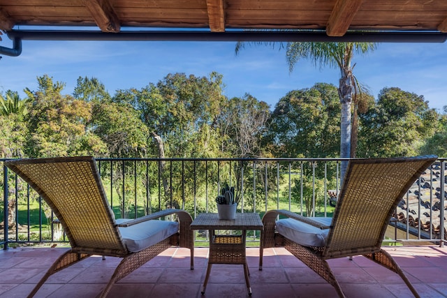 view of balcony