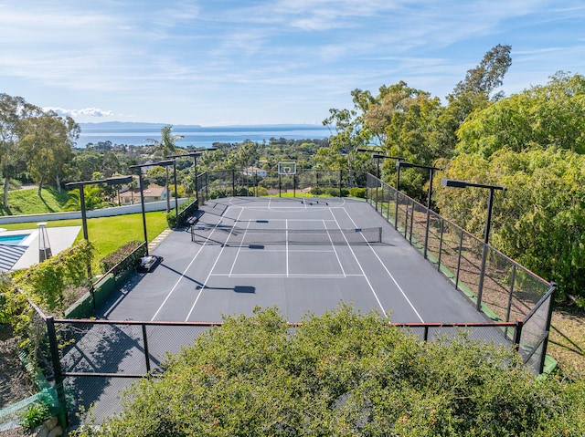 view of tennis court