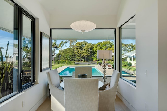 view of dining room