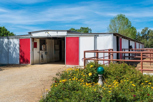 view of outdoor structure