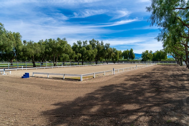 view of property's community with a rural view