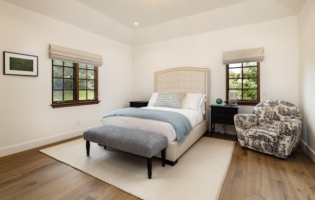 bedroom featuring hardwood / wood-style floors