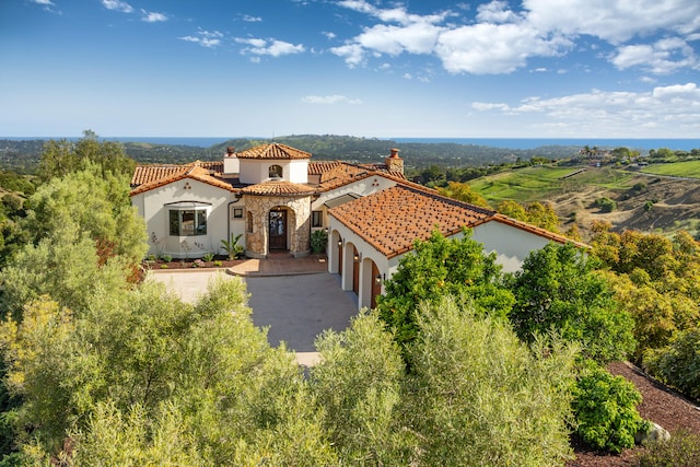 view of mediterranean / spanish house