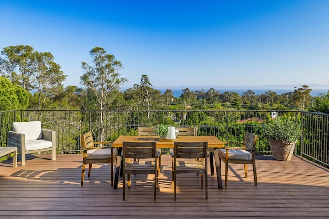 view of wooden terrace