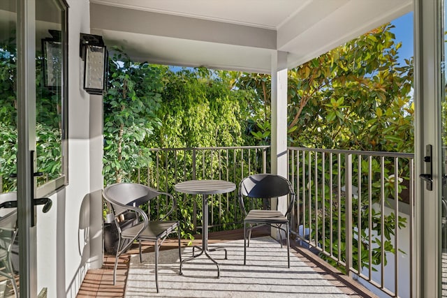 view of balcony