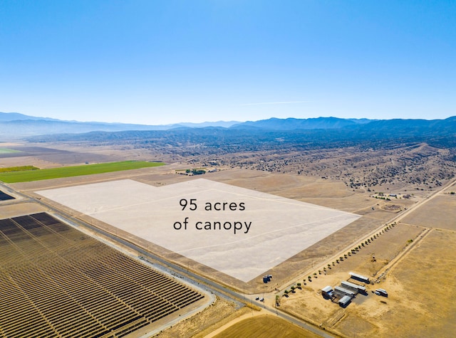 aerial view featuring a mountain view