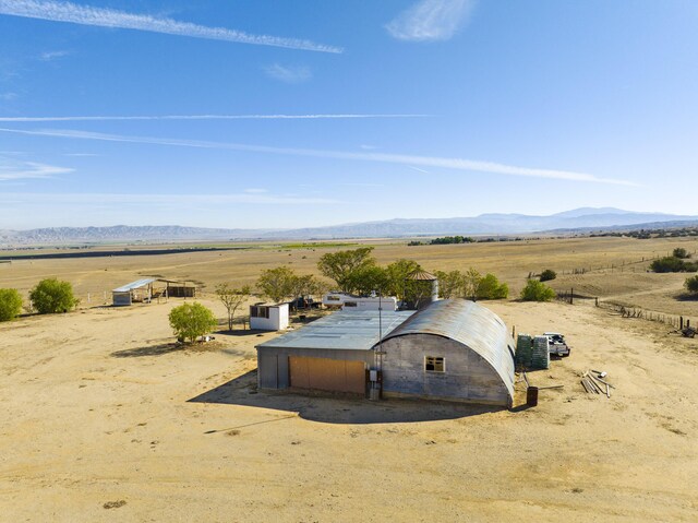 2011 Foothill Rd, New Cuyama, CA 93214 - view of outbuilding featuring a view of rural / pastoral area, a mountain view, and view of desert landscape