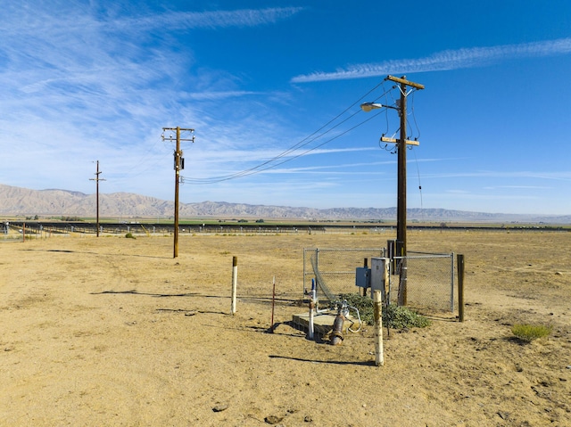 2011 Foothill Rd, New Cuyama, CA 93214 - view of yard featuring a view of rural / pastoral area and a mountain view