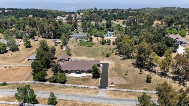 drone / aerial view featuring a rural view