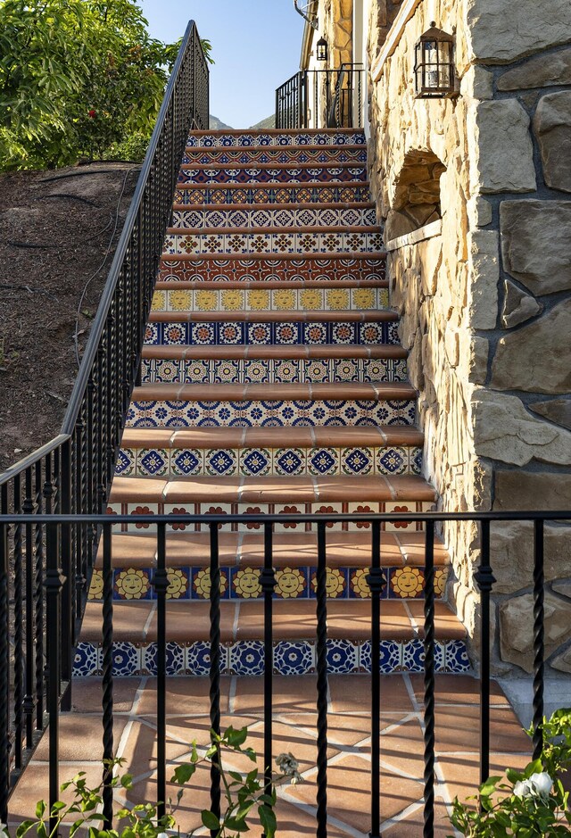 view of stairs