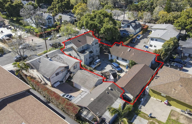 birds eye view of property featuring a residential view