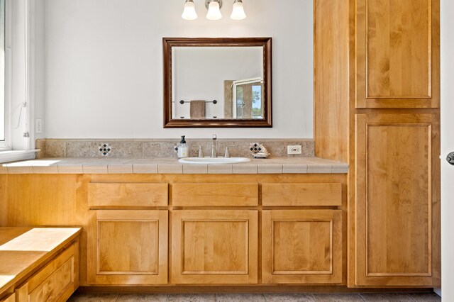 bathroom featuring vanity