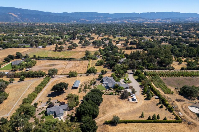 bird's eye view featuring a mountain view