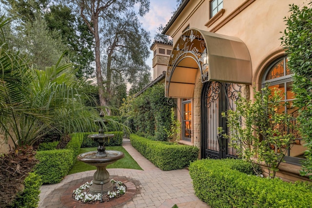 exterior space with french doors