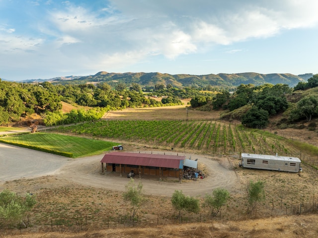 exterior space with a rural view