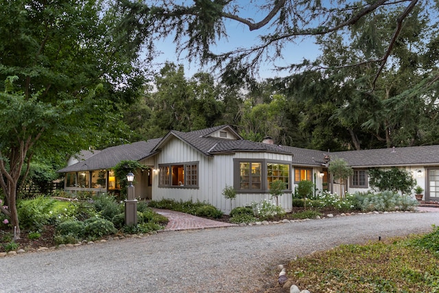 1259 Alamo Pintado Rd, Solvang, CA 93463 - view of front of home with a chimney and a shingled roof