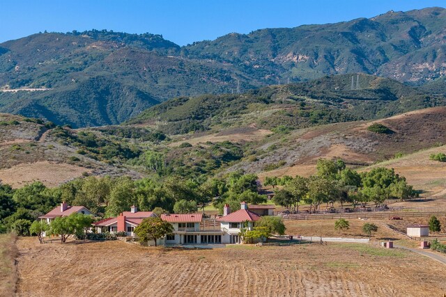 mountain view with a rural view