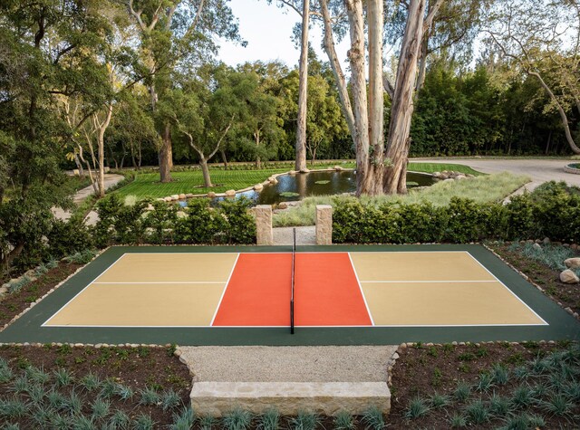 view of basketball court