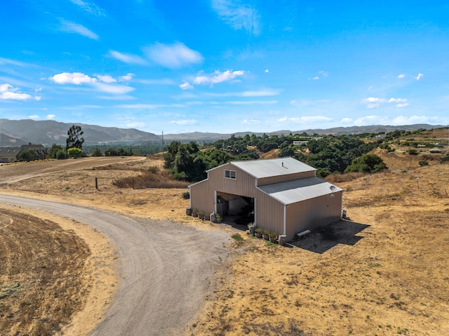 exterior space featuring a rural view