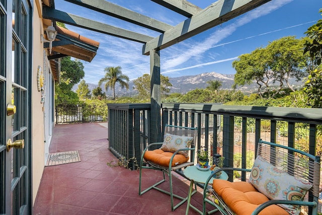 3050 Serena Rd, Santa Barbara, CA 93105 - balcony featuring a mountain view
