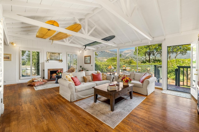 3050 Serena Rd, Santa Barbara, CA 93105 - sunroom / solarium featuring beam ceiling