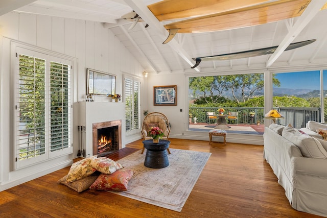 3050 Serena Rd, Santa Barbara, CA 93105 - sunroom / solarium featuring beam ceiling