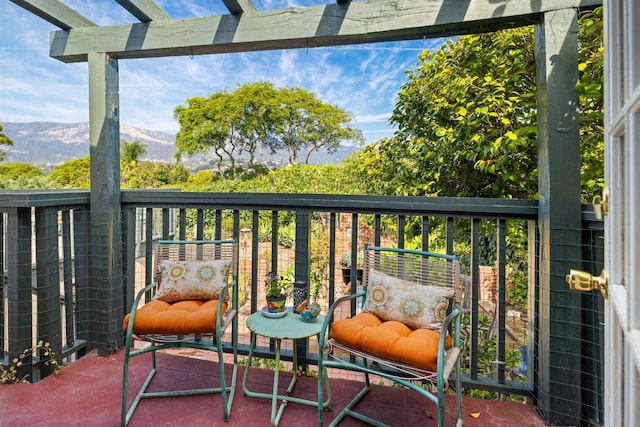 3050 Serena Rd, Santa Barbara, CA 93105 - balcony with a mountain view