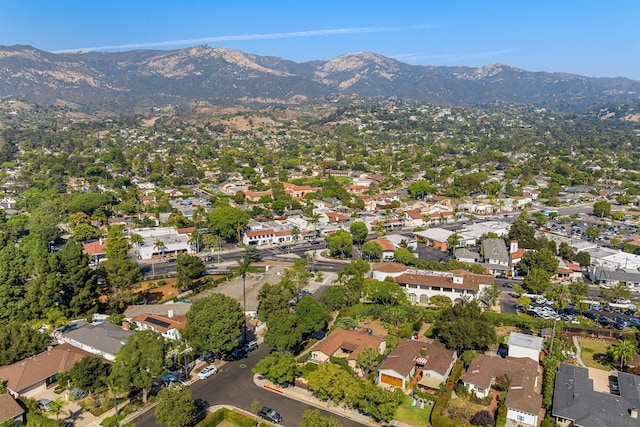 3050 Serena Rd, Santa Barbara, CA 93105 - birds eye view of property with a residential view and a mountain view