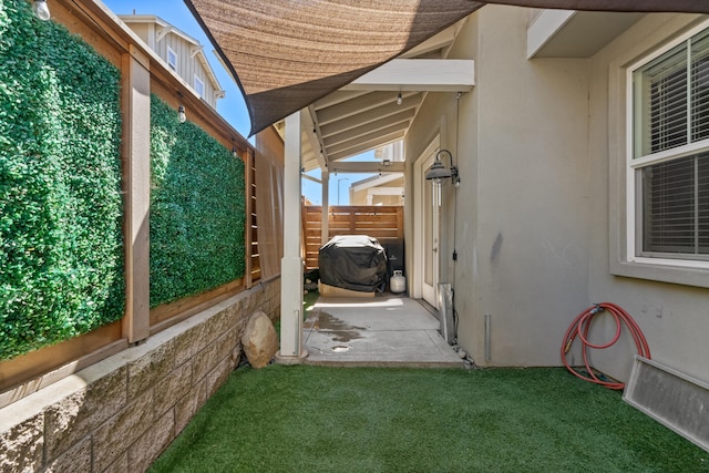 view of patio / terrace with grilling area