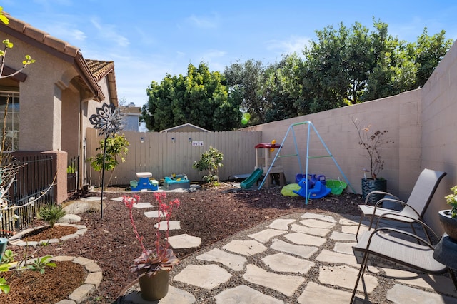 view of patio / terrace featuring a fenced backyard