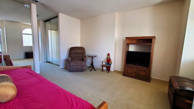 bedroom with carpet flooring