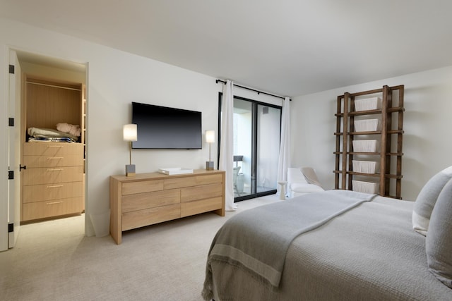 bedroom with carpet floors