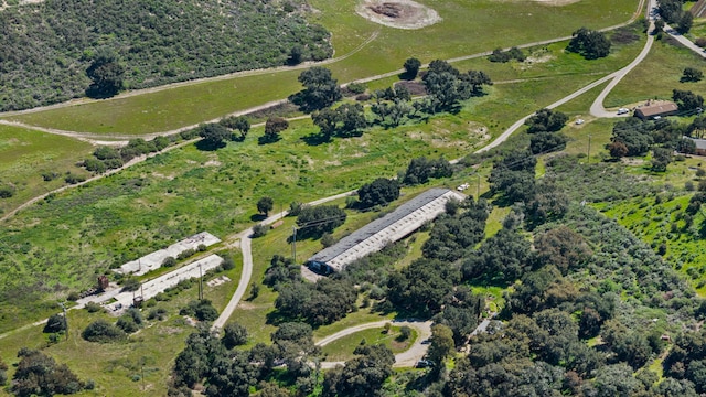 drone / aerial view featuring a rural view