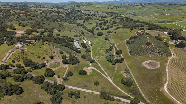 bird's eye view featuring a rural view