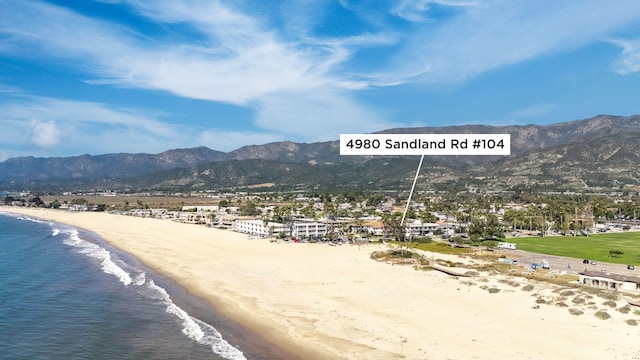 4980 Sandyland Rd Unit 104, Carpinteria, CA 93013 - aerial view of a water and mountain view