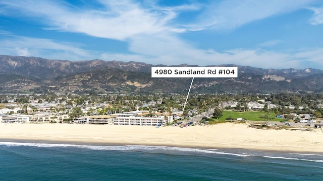 4980 Sandyland Rd Unit 104, Carpinteria, CA 93013 - bird's eye view of a water and mountain view