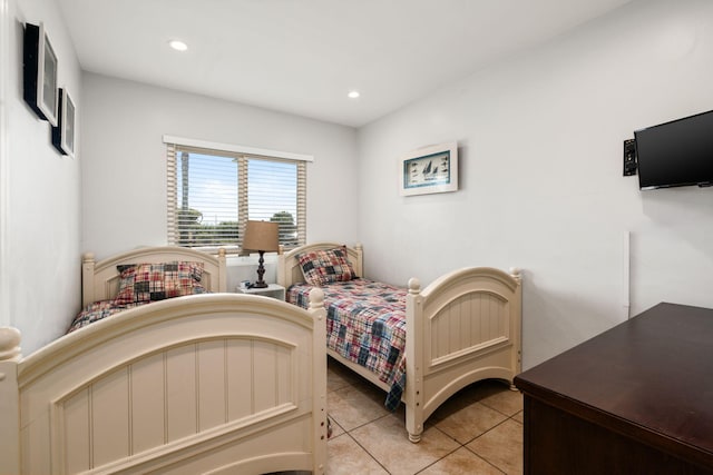 4980 Sandyland Rd Unit 104, Carpinteria, CA 93013 - bedroom with light tile patterned floors and recessed lighting