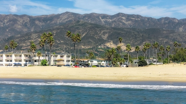 4980 Sandyland Rd Unit 104, Carpinteria, CA 93013 - water view featuring nearby beach and mountains