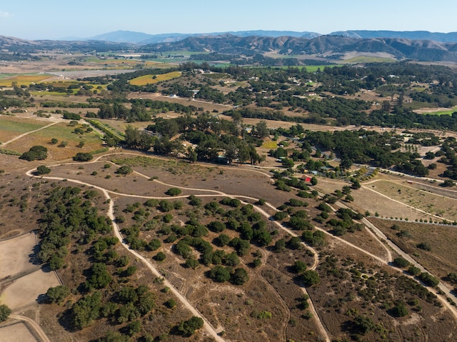 bird's eye view featuring a mountain view