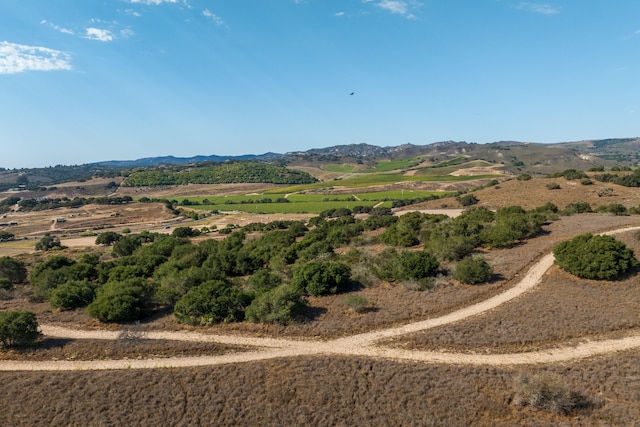 mountain view with a rural view