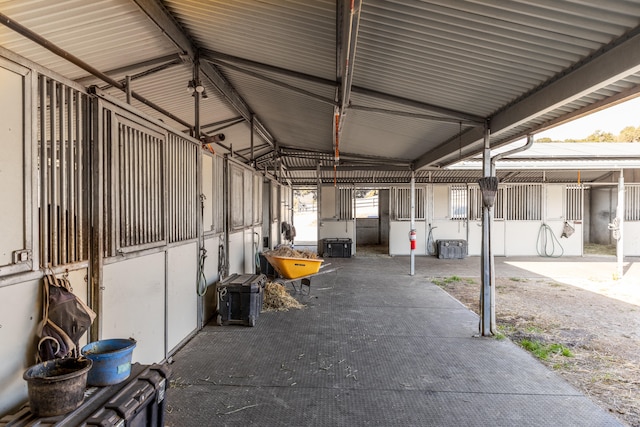 view of horse barn