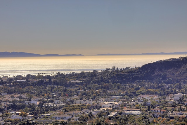 property view of mountains featuring a water view