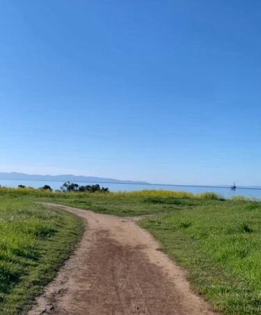 view of home's community with a water view