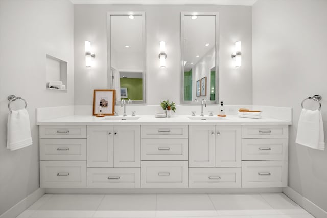 71 Seaview Dr, Santa Barbara, CA 93108 - full bath with double vanity and baseboards