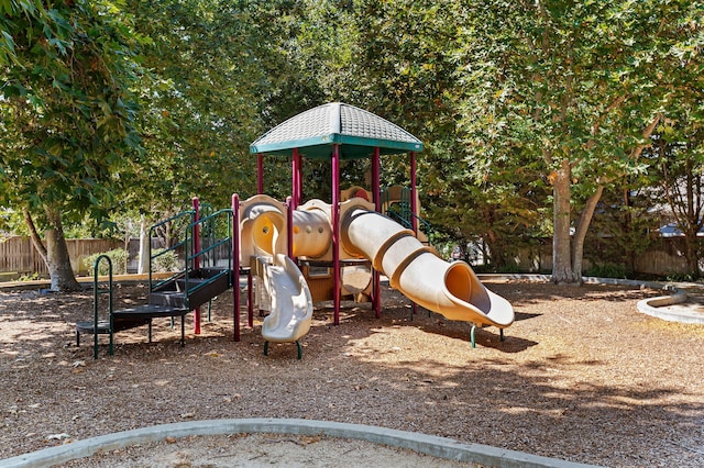 view of jungle gym