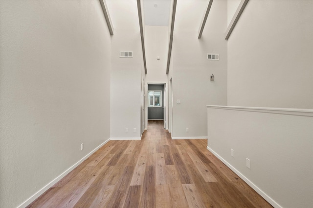 interior space featuring light hardwood / wood-style flooring