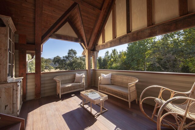 5200 Armour Ranch Rd, Santa Ynez, CA 93460 - wooden terrace featuring outdoor lounge area