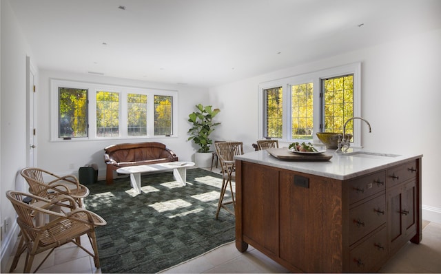 5200 Armour Ranch Rd, Santa Ynez, CA 93460 - kitchen with plenty of natural light and light stone countertops