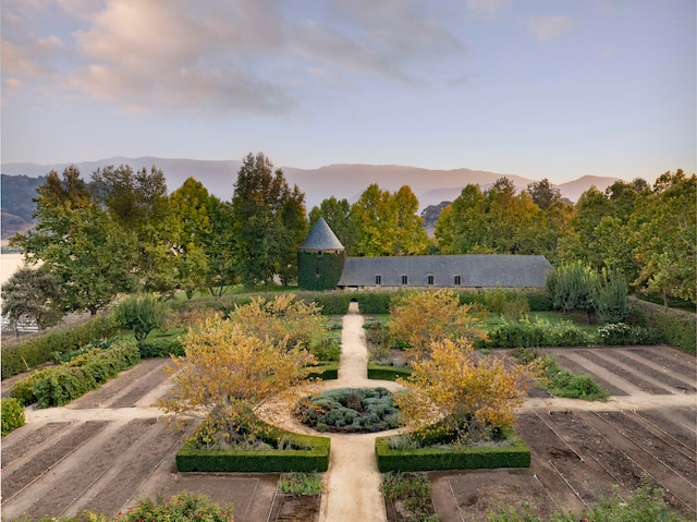 surrounding community featuring a mountain view