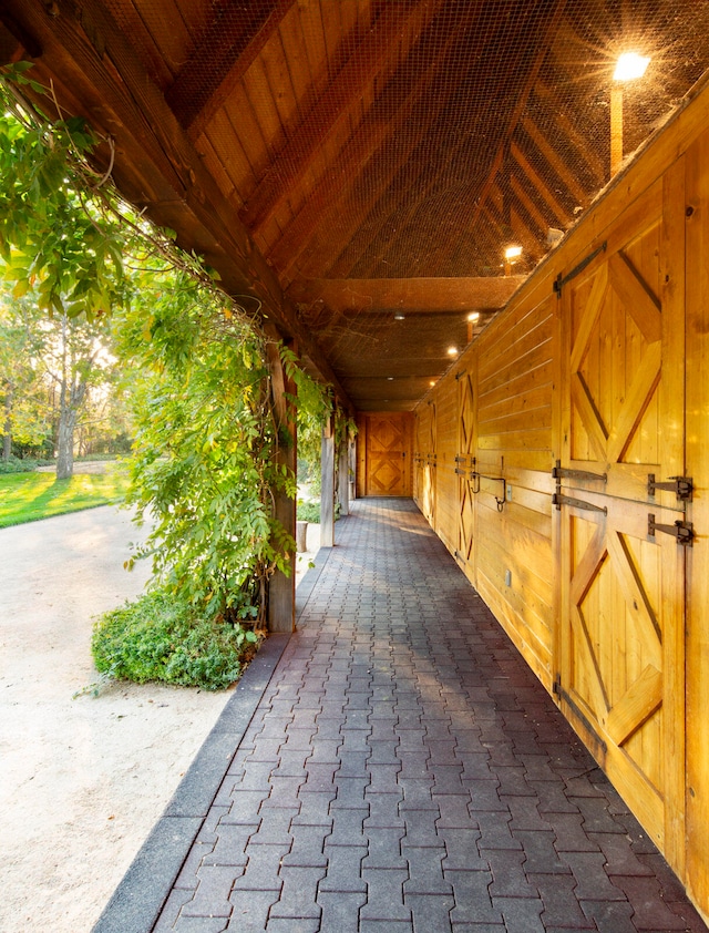 view of stable